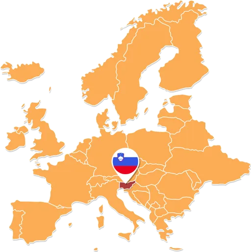 map of Slovenija
